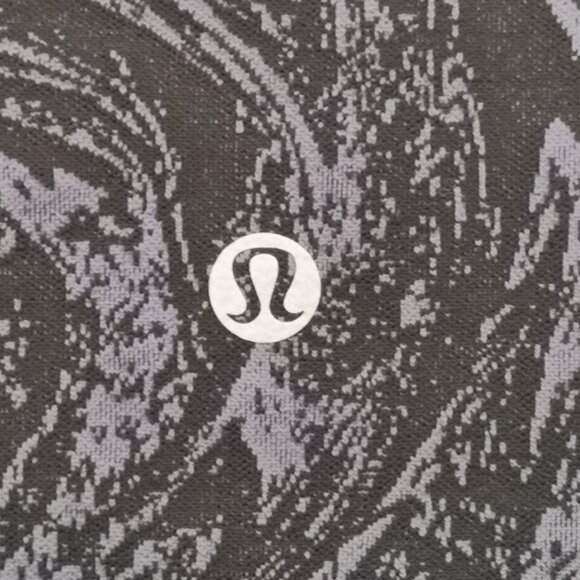 NWT LULULEMON VRTJ Black Blue Jacquard Wunder Under HR Soft 28" Pants Tight 10 - Picture 5 of 6